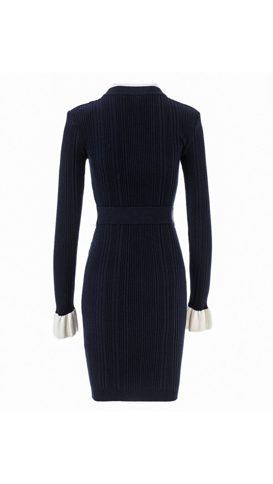 CLEMENTINE NAVY VISCOSE KNIT MINI DRESS