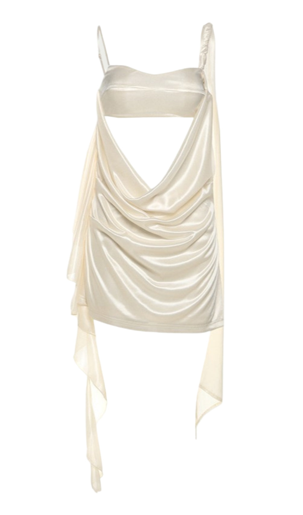 MINI ABITO DRAPPEGGIATO CON TAGLIO TEADA