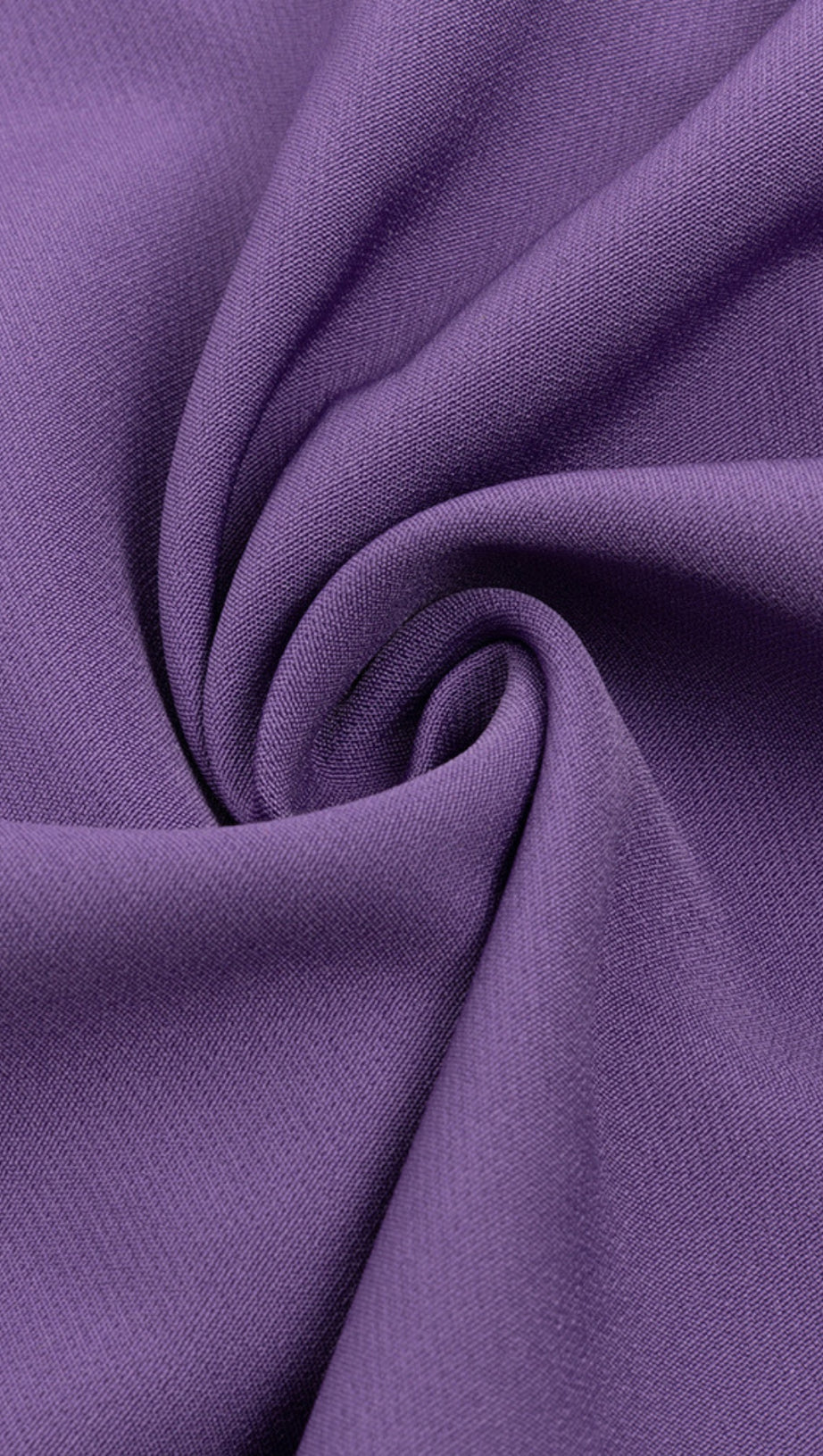 Lila Midikleid mit One-Shoulder-Schlitz