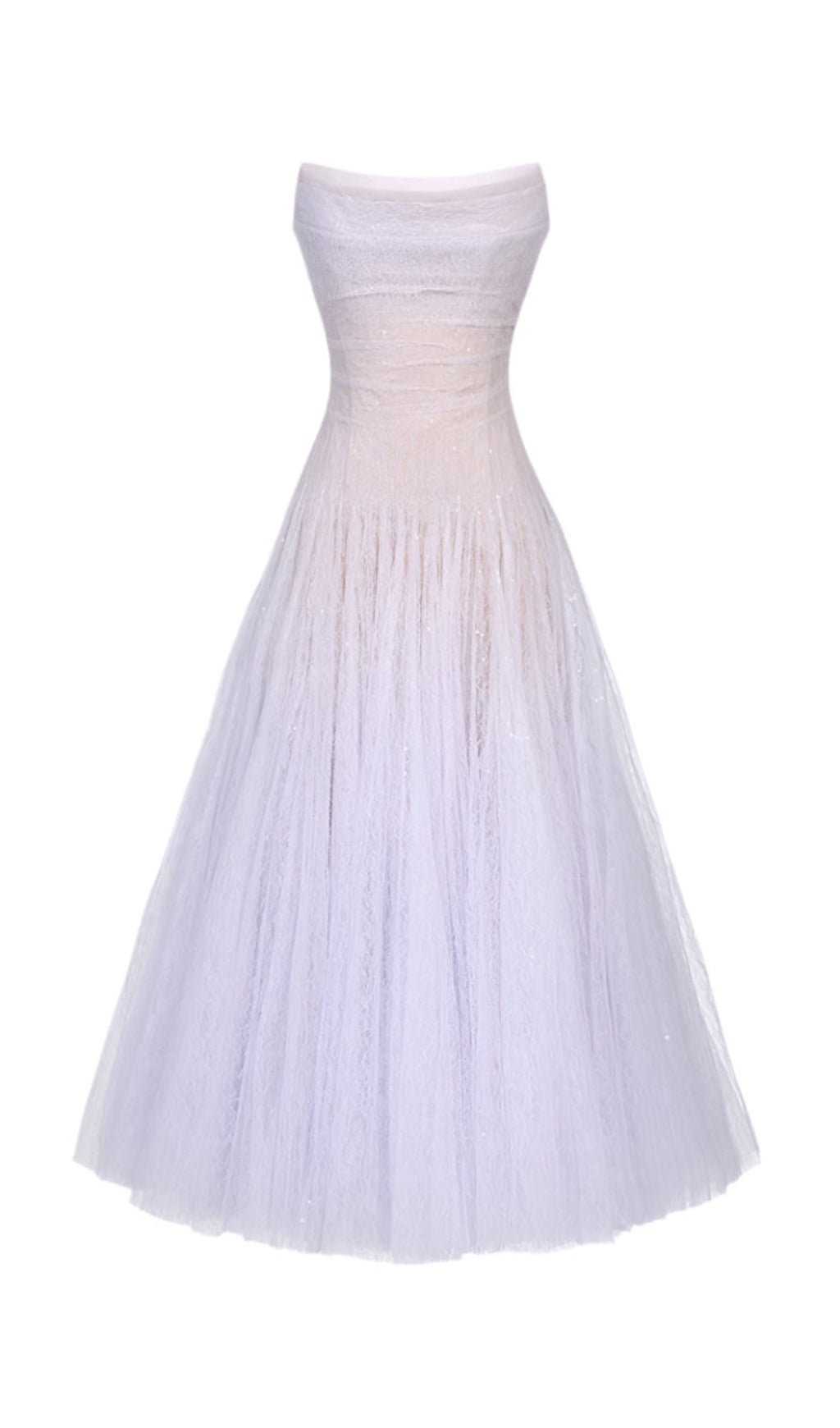 ABITO MIDI IN PIZZO DRAPPEGGIATO VIOLA