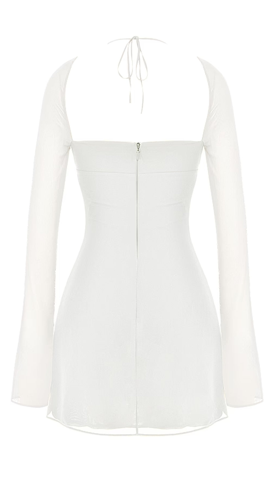 APRICOT CRYSTAL SATIN LACE CUTOUT MIDI DRESS