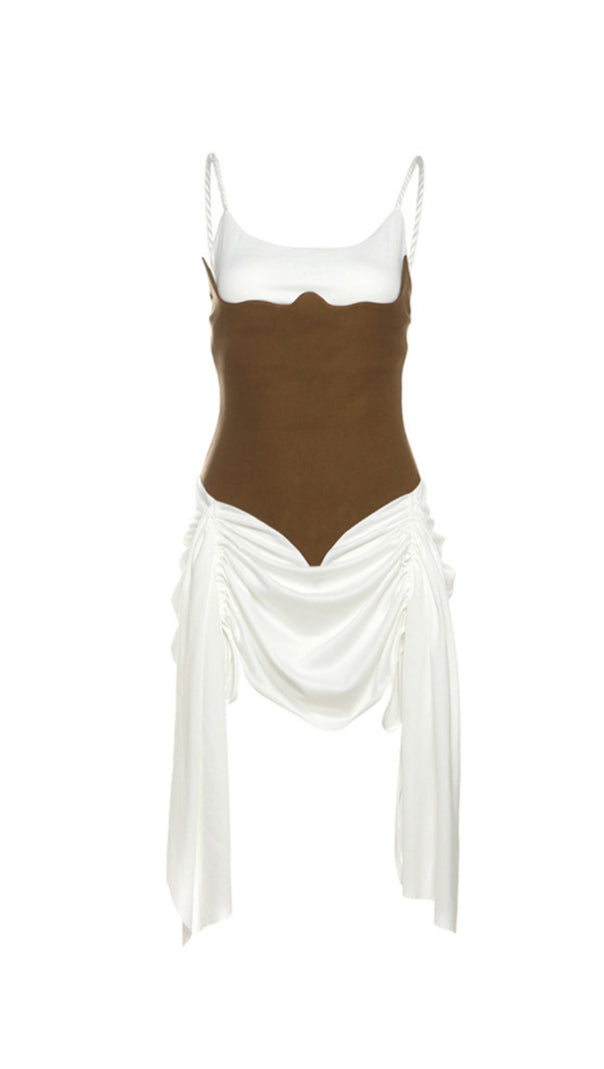 AIIZIE EUNICE RUCH SPAGHETTI MINI DRESS - product image