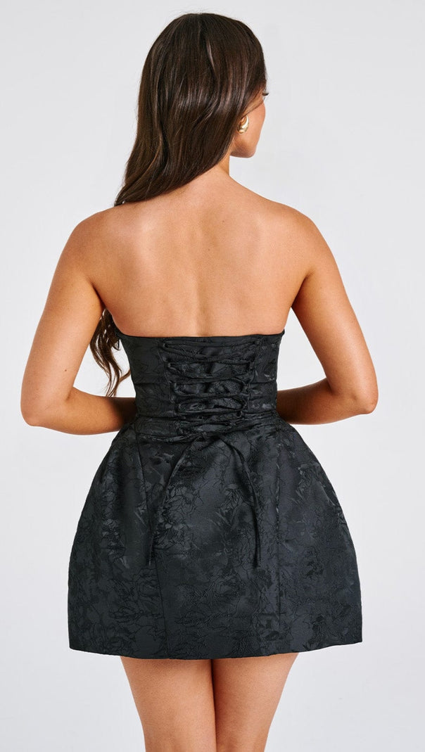 AIIZIE ELENORA MINI DRESS - BLACK - product image
