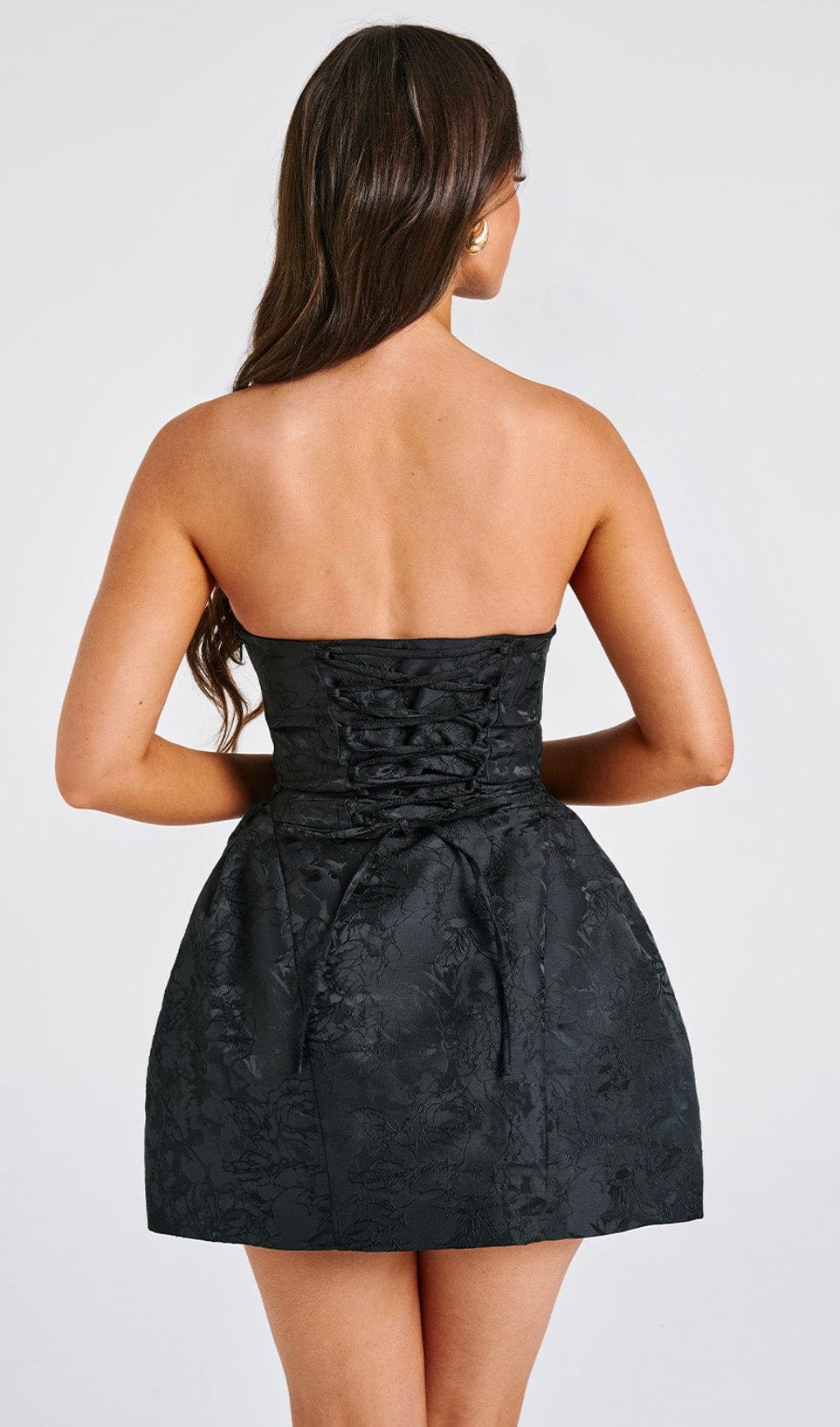AIIZIE ELENORA MINI DRESS - BLACK - product image
