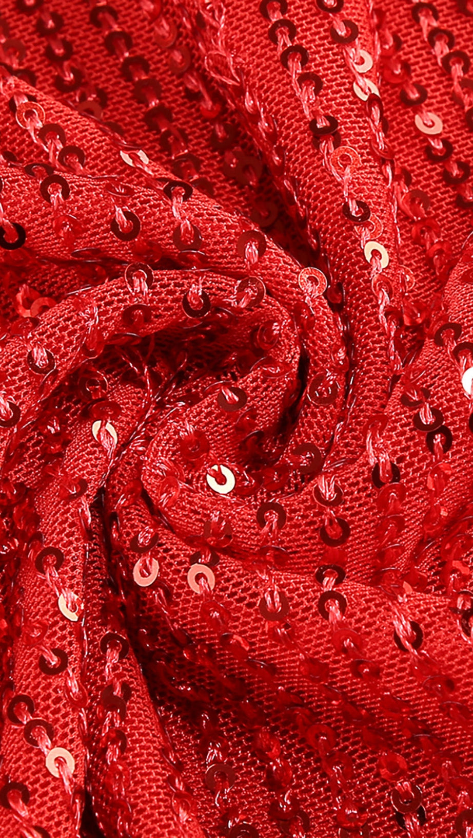 SLIP SEQUIN DRAPED SLIT MAXI DRESS