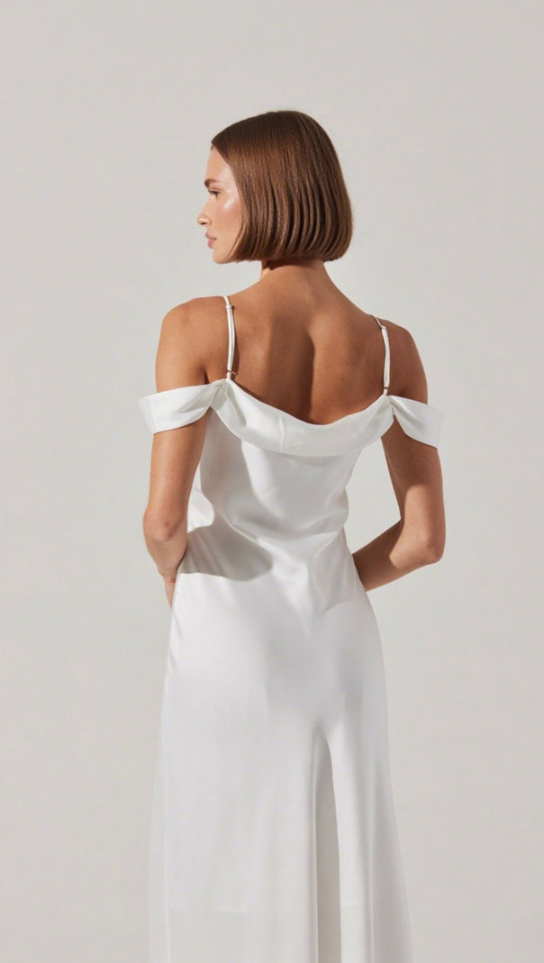 AIIZIE KITURA COLD SHOULDER MIDI DRESS - product image