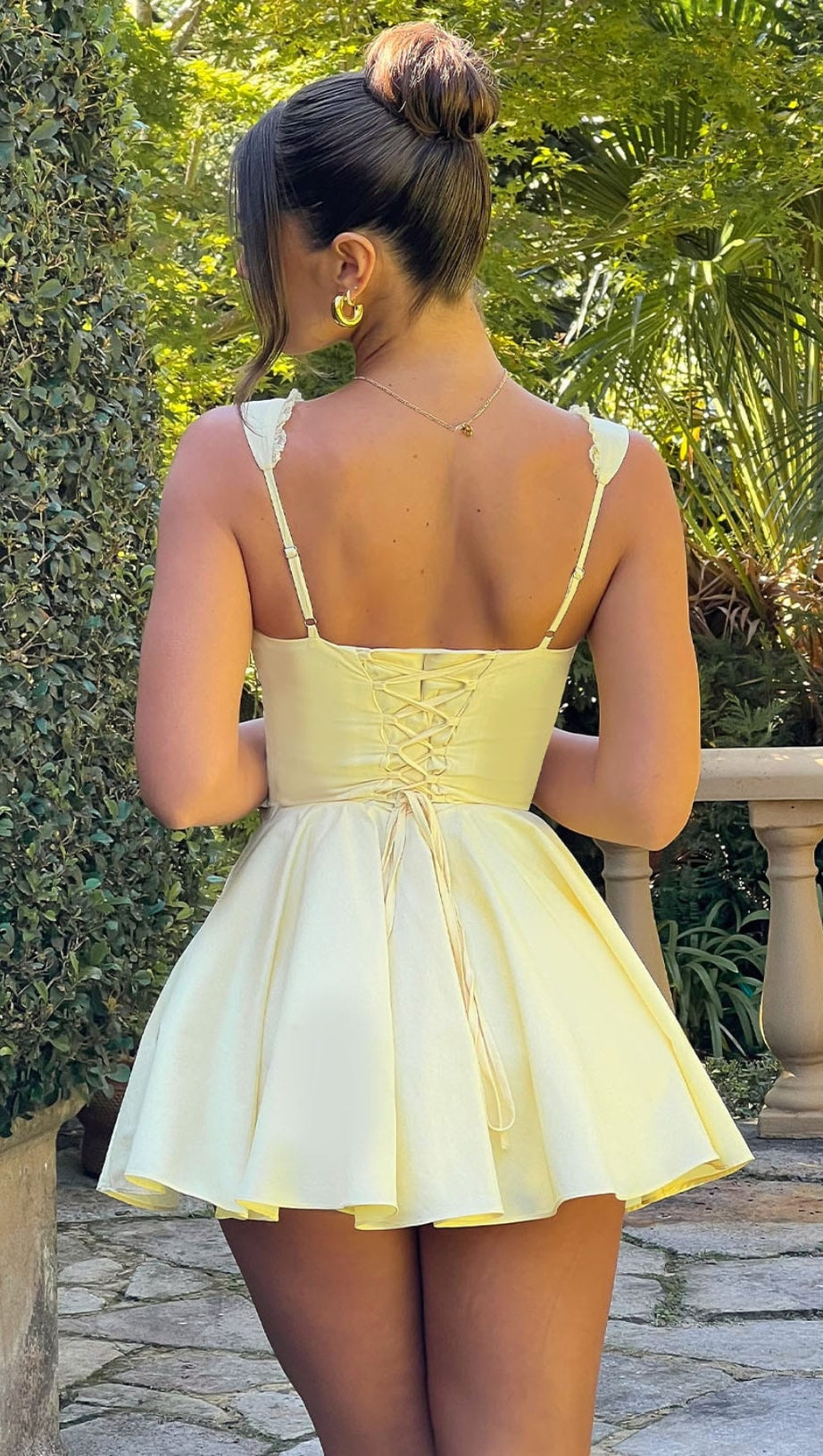 ANTONELLA MINI DRESS - LEMON