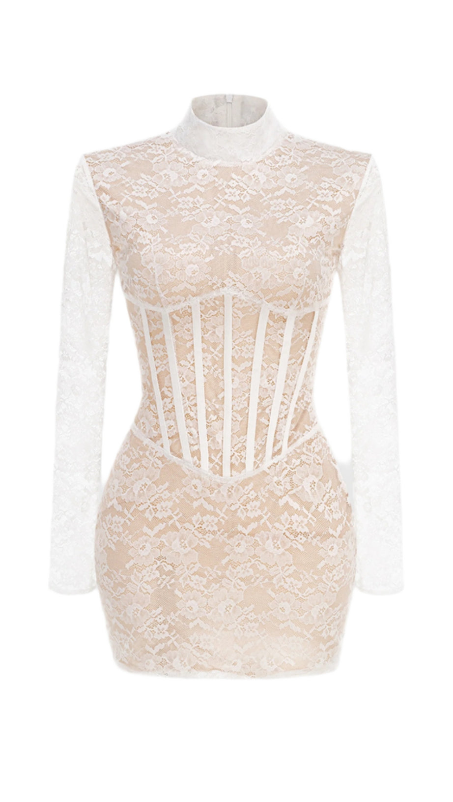 Spitzenkorsett-Minikleid