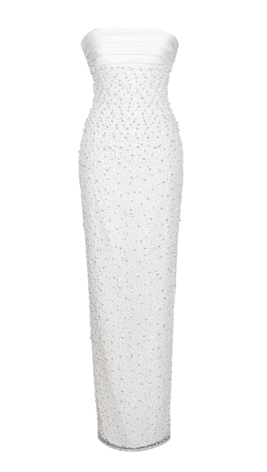 LAINEY WHITE SATIN SEQUIN PEARLS BEADED MAXI DRESS AIIZIE LAINEY WHITE SATIN SEQUIN PEARLS BEADED MAXI DRESS AIIZIE