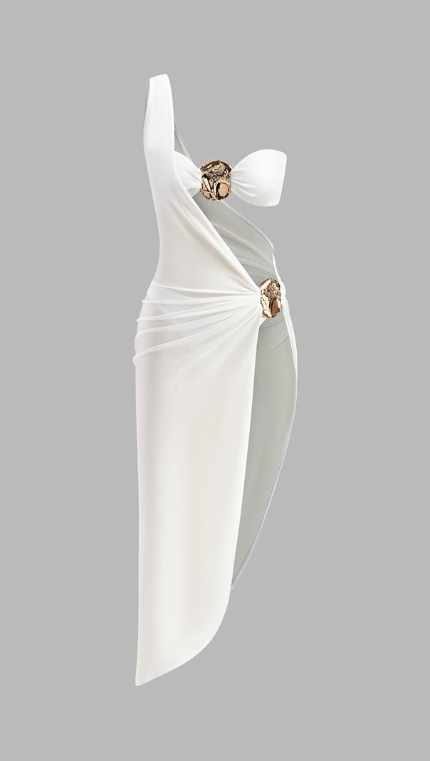 AIIZIE GOLD BIKINI SET AND STYLISH PAREO - product image