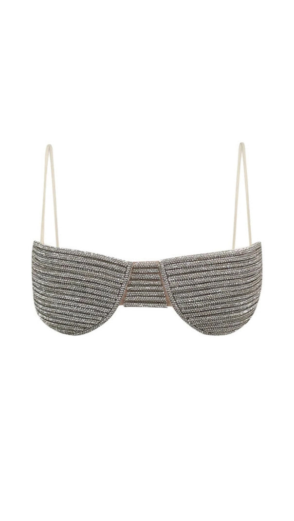 AIIZIE SILVER BIKINI BRA - product image