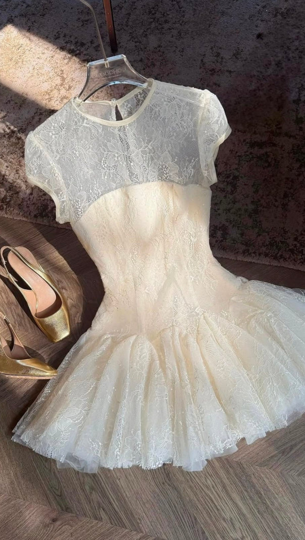 AIIZIE SARAH LACE MINI DRESS - product image