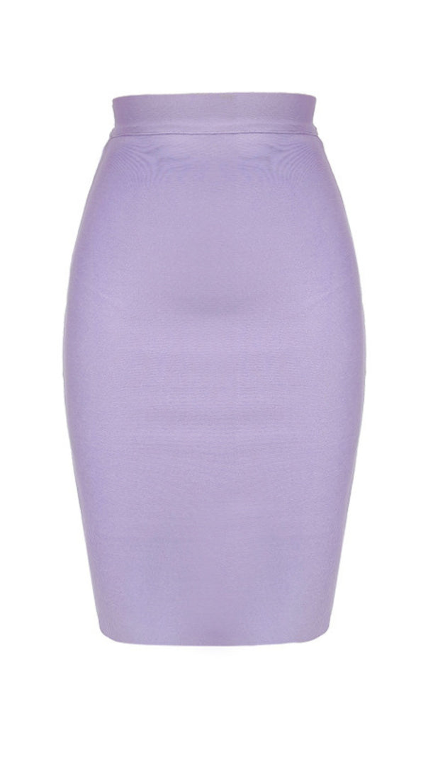 AIIZIE ARO PURPLE KNITTED MIDI SKIRT - product image