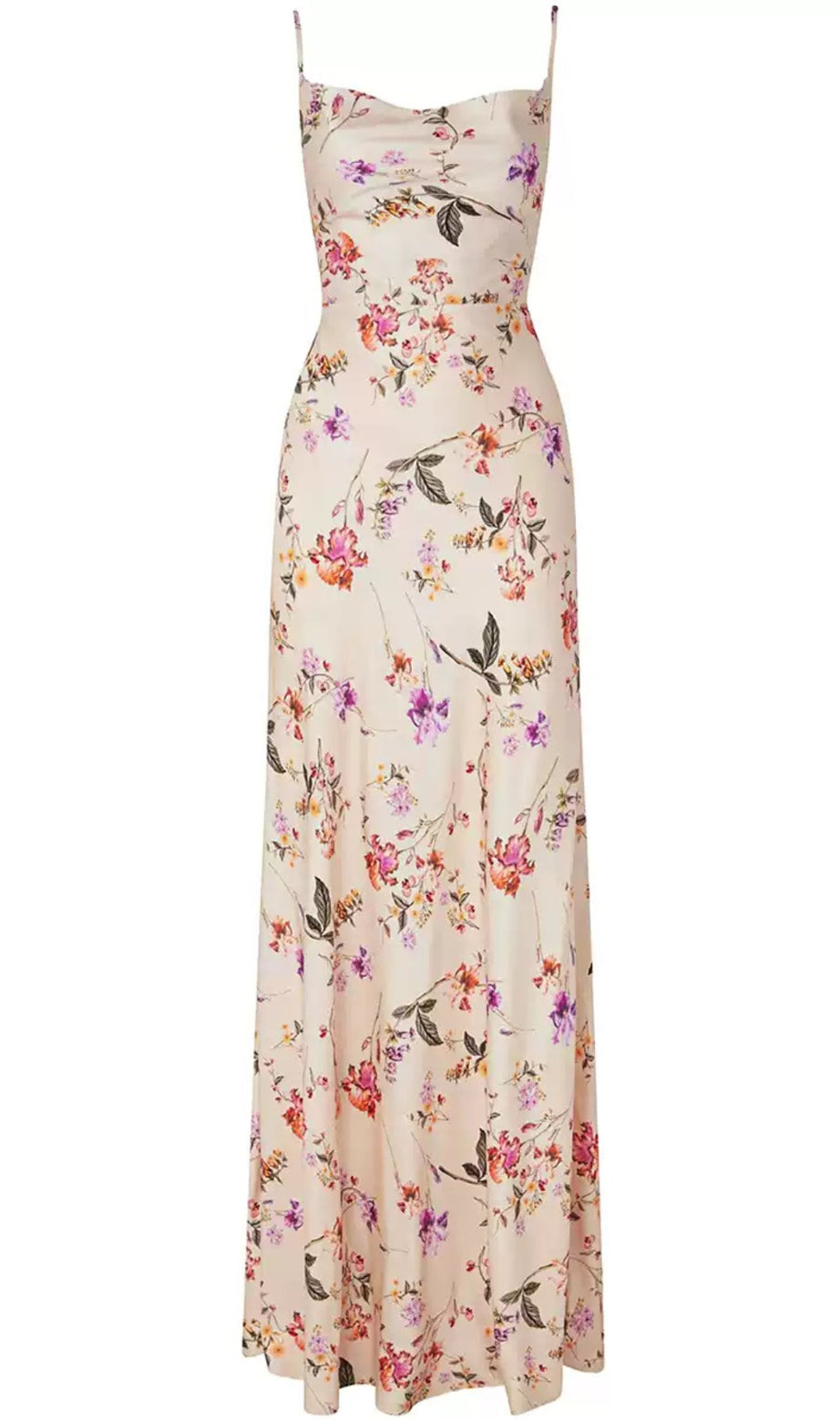 Floral Print Spaghetti Strap Maxi Dress