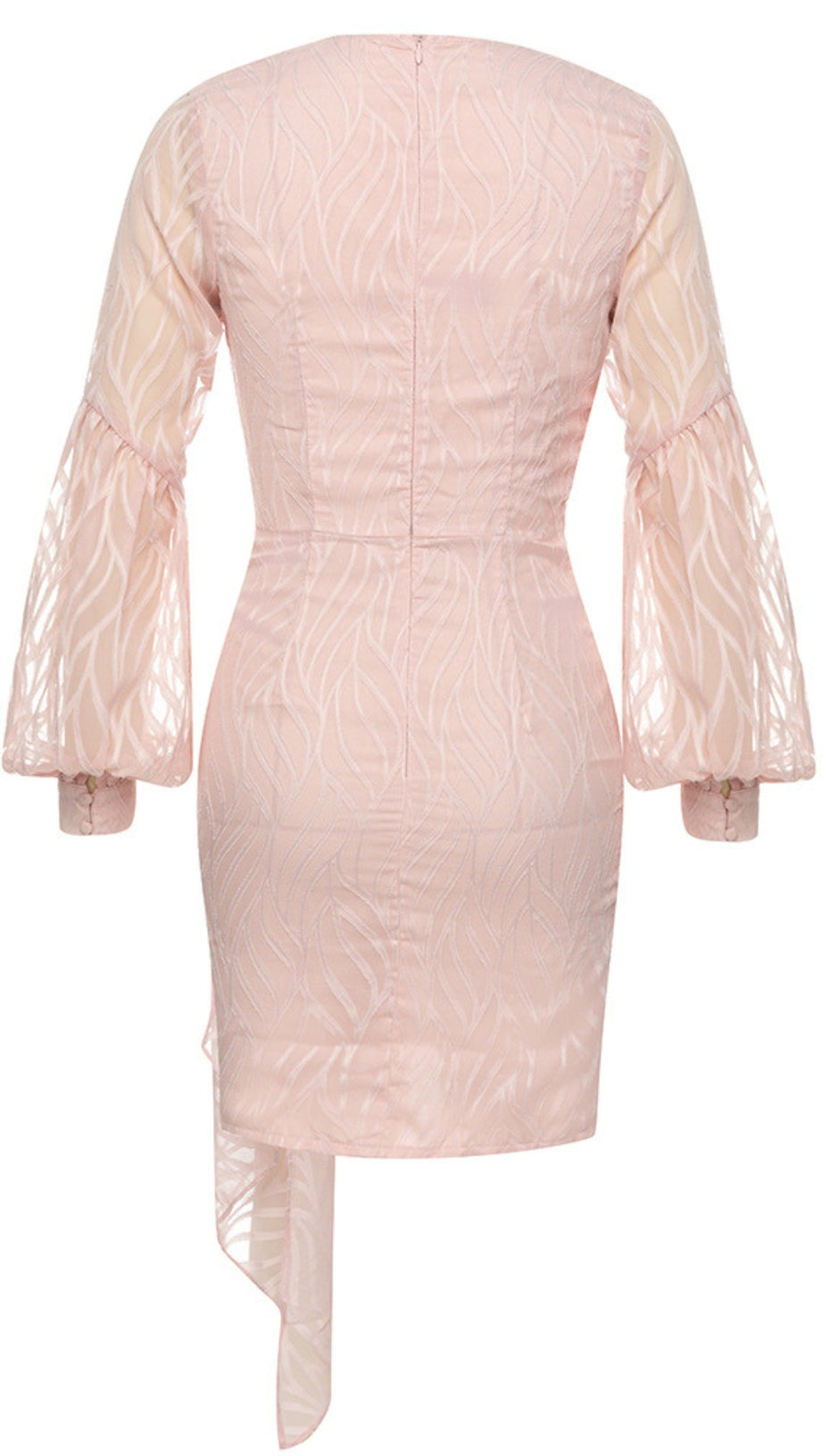 Zebra – Print Wickel – Asymmetrisches Minikleid vorne in Pink