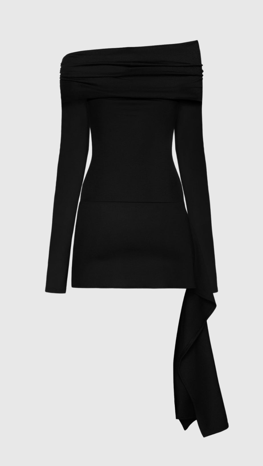 CHRISTE ASYMMETRIC CUTOUT MINI DRESS