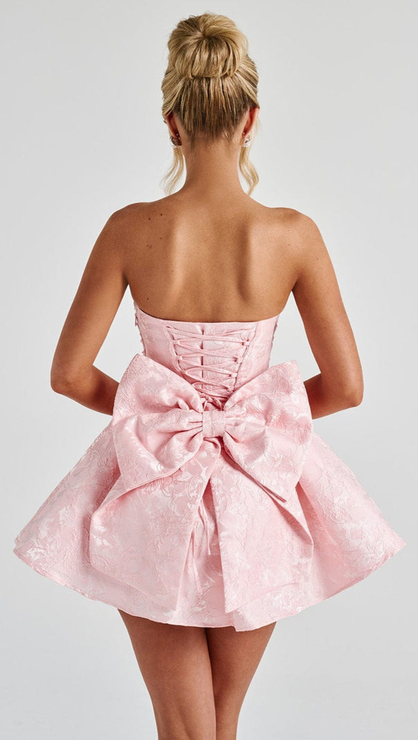 AIIZIE SALOME MINI DRESS - BLUSH - product image