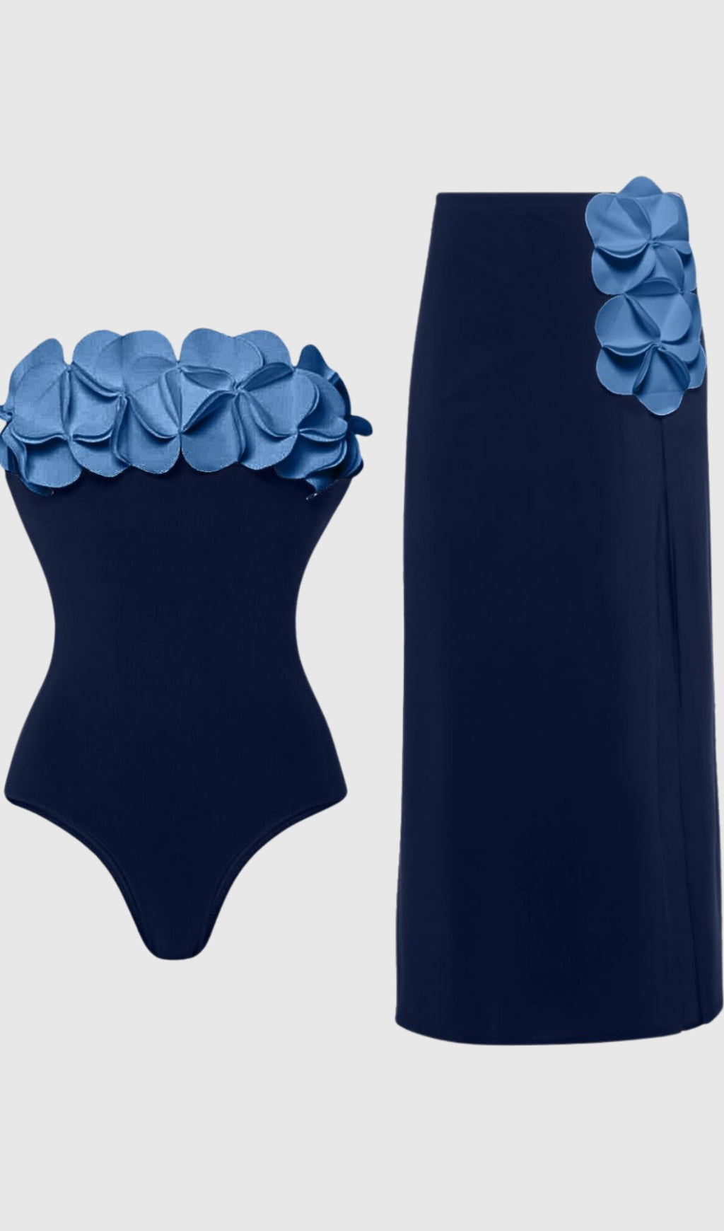 Marguerite Blumen Bodycon Badeanzug