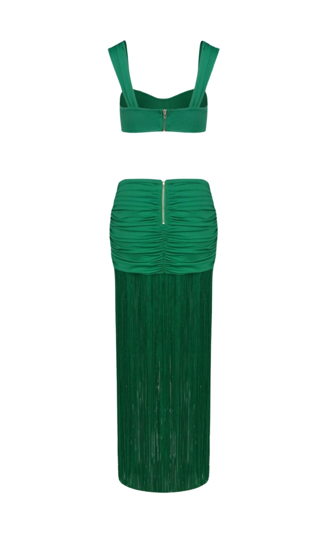 AIIZIE TYONSKA FRINGE RUCHED TWO PIECE SET - product image