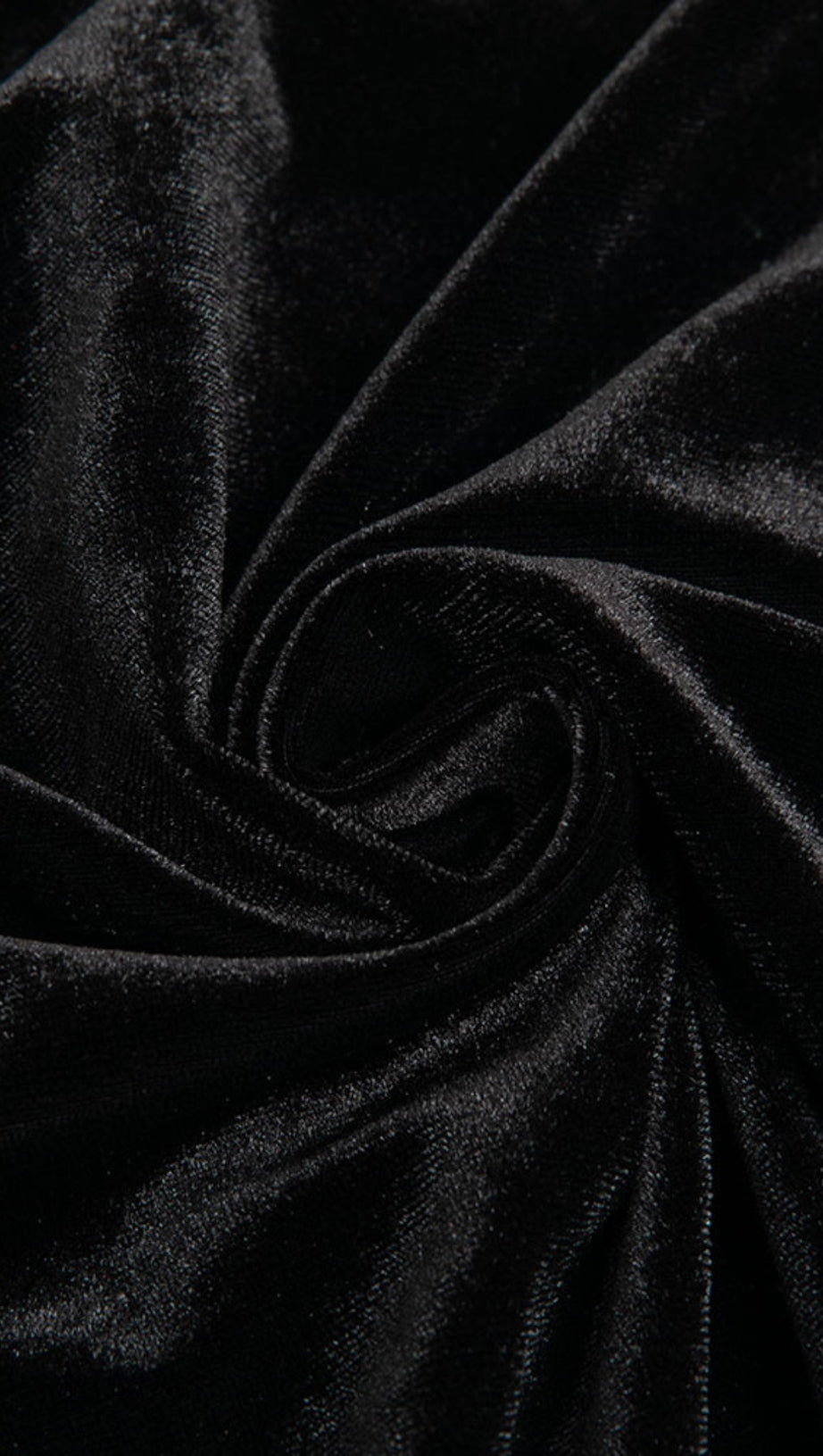 Midikleid aus Samtspitze mit Bahnen und Schleife in Schwarz