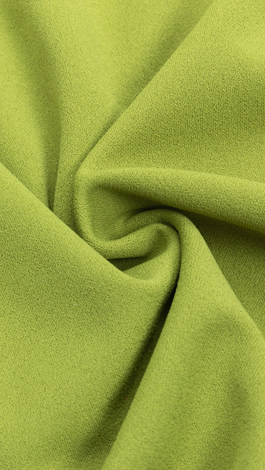 STRAPLESS RUFFLED MERMAID MIDI DRESS IN GREEN