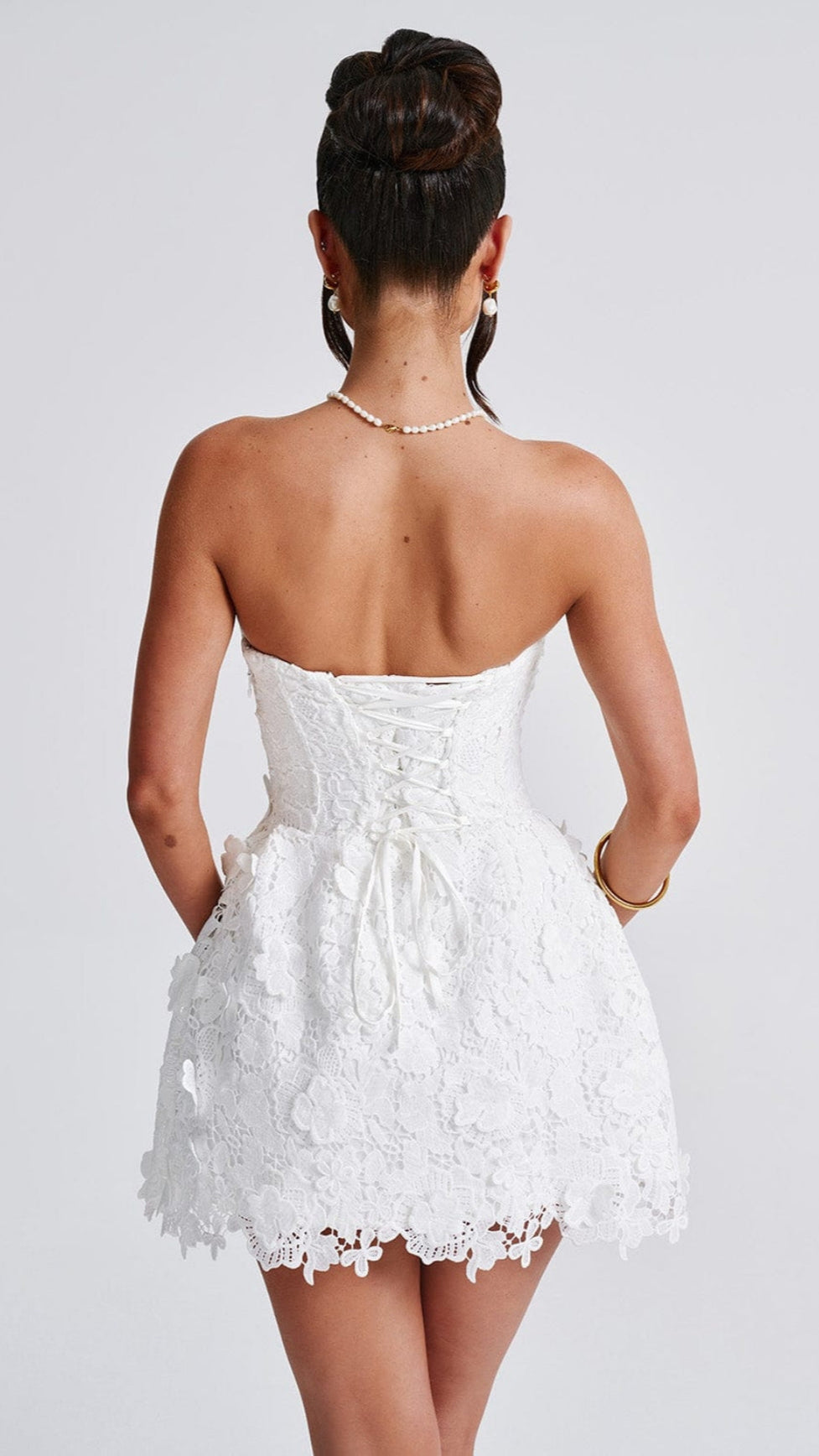 LEONA MINI DRESS - IVORY