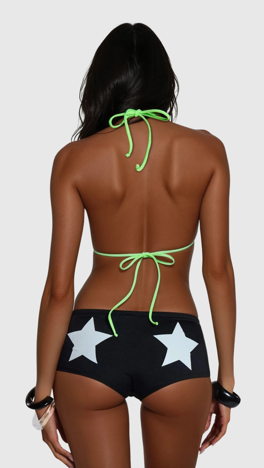 COSTUME DA BAGNO CON LACCI E COLLO ALTO QUINTINA