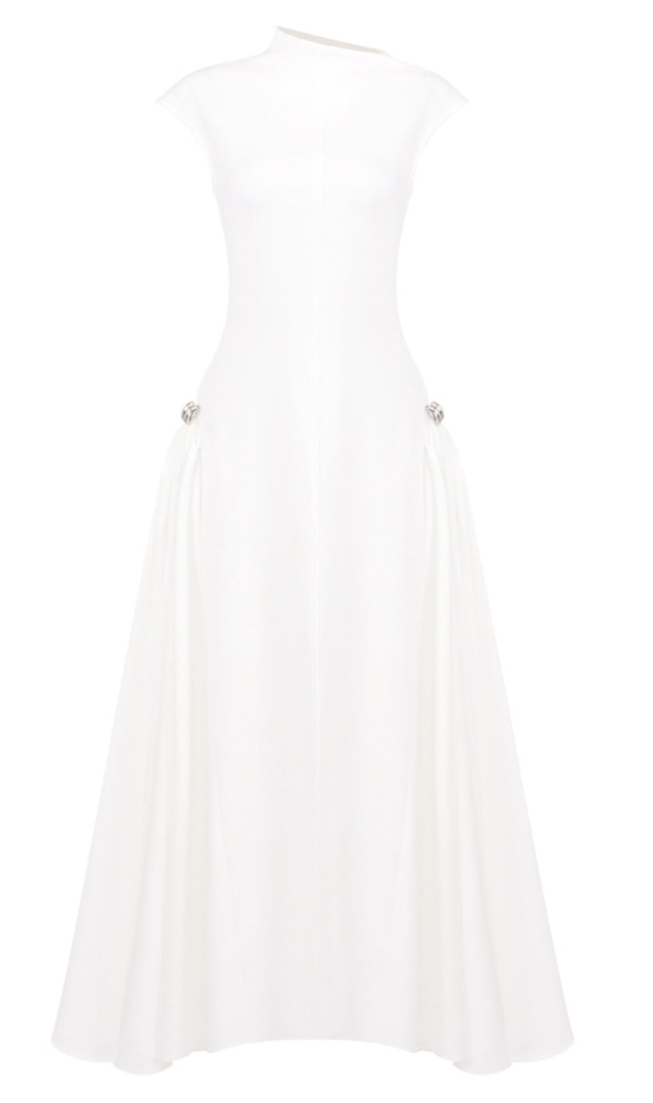 Skater Maxi Dress White