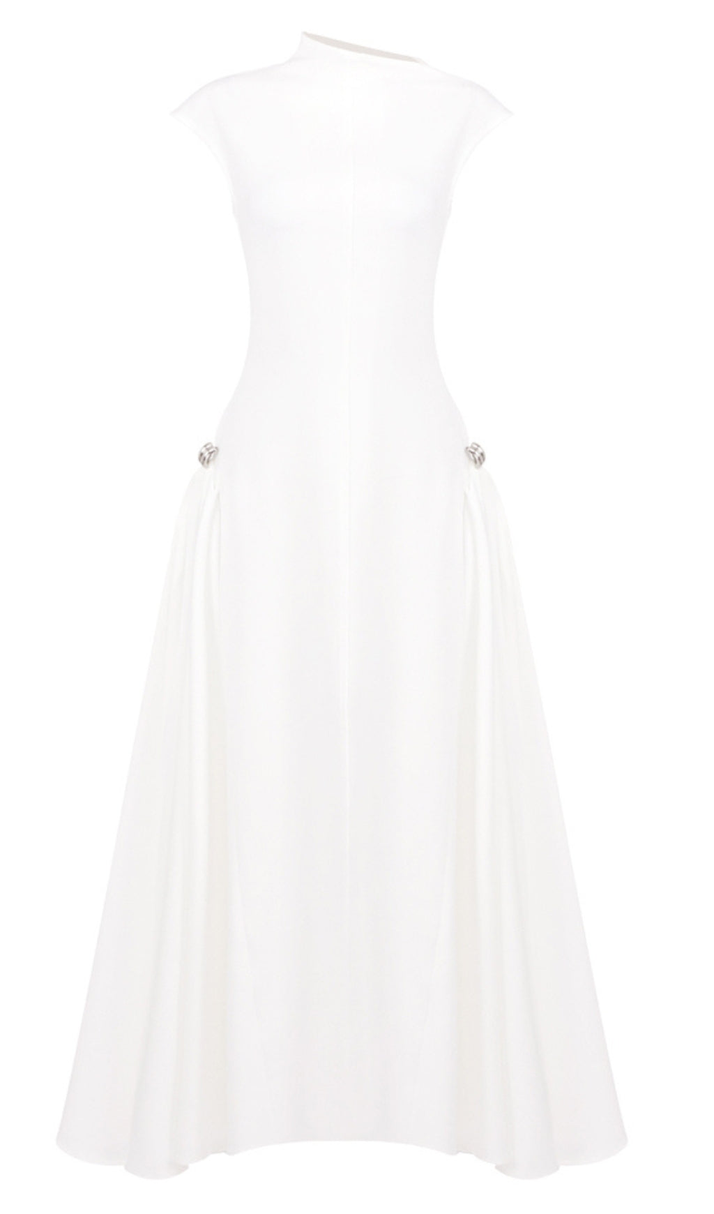 SKATER MAXI DRESS WHITE