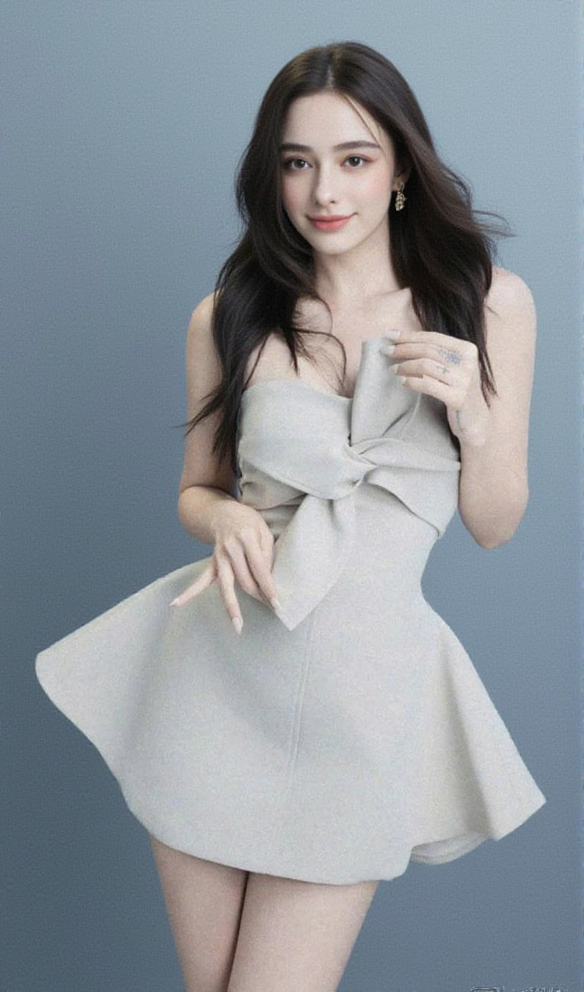 ALBERTA BOWKNOT STRAPLESS MINI DRESS IN CAMEL