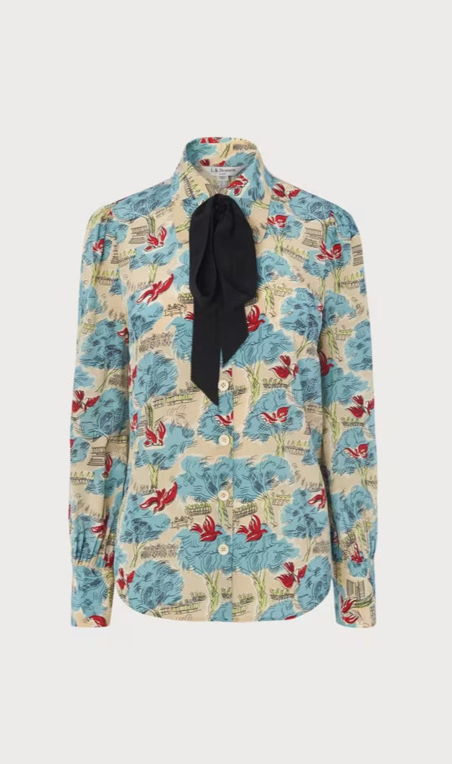 Sonya Tuileries Print Silk Shirt