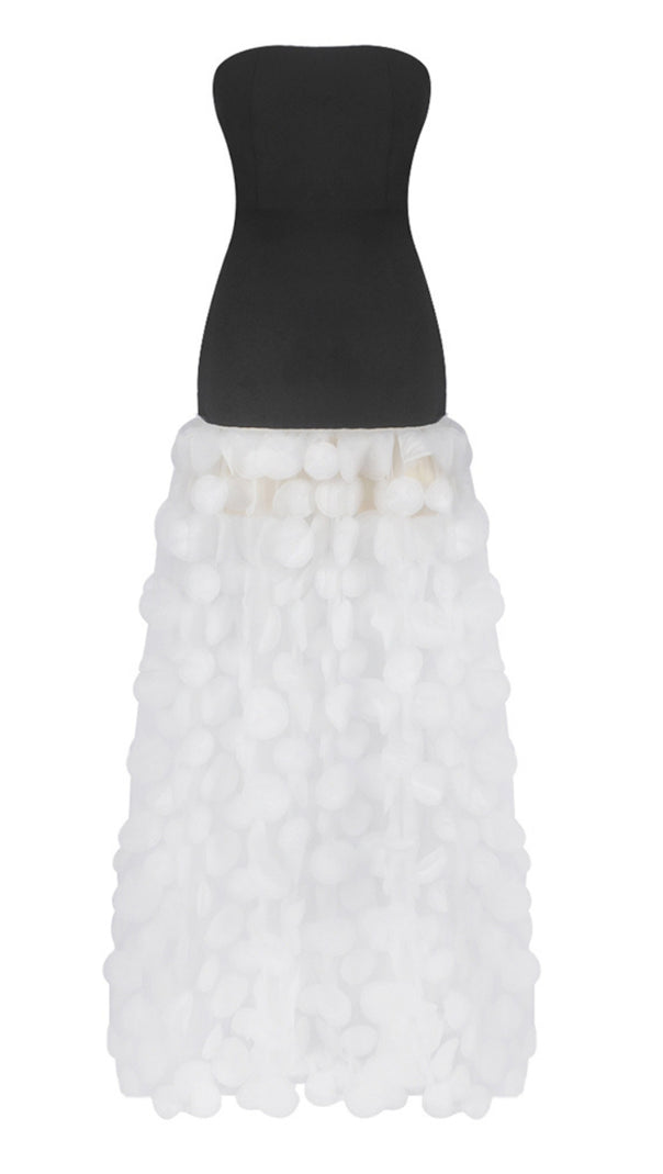 AIIZIE STRAPLESS A LINE MAXI DRESS WITHE - product image