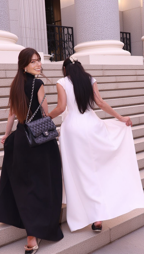 SKATER MAXI DRESS WHITE