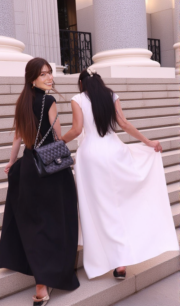 Skater-Maxikleid Weiß 