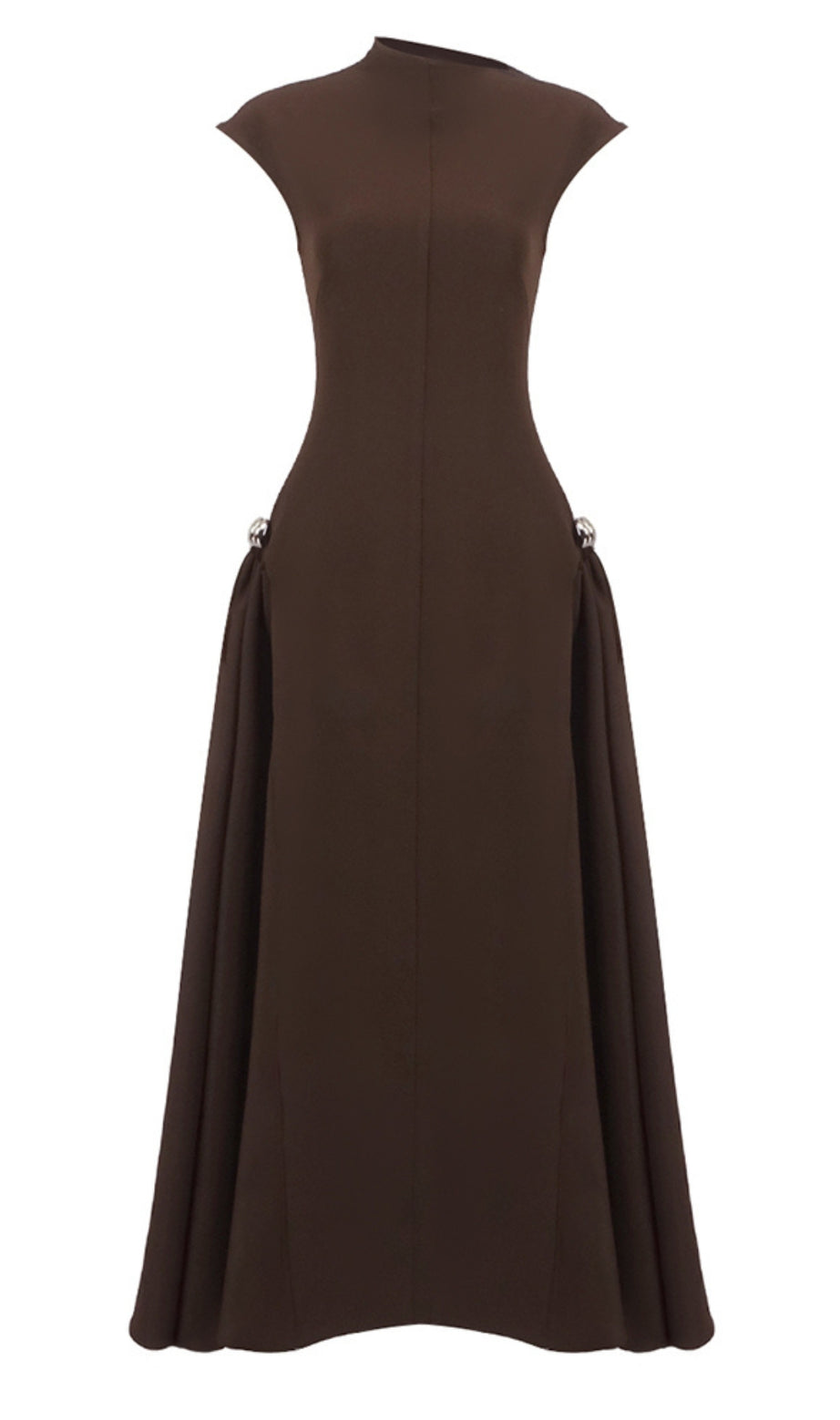 Skater Maxi Dress Coffee