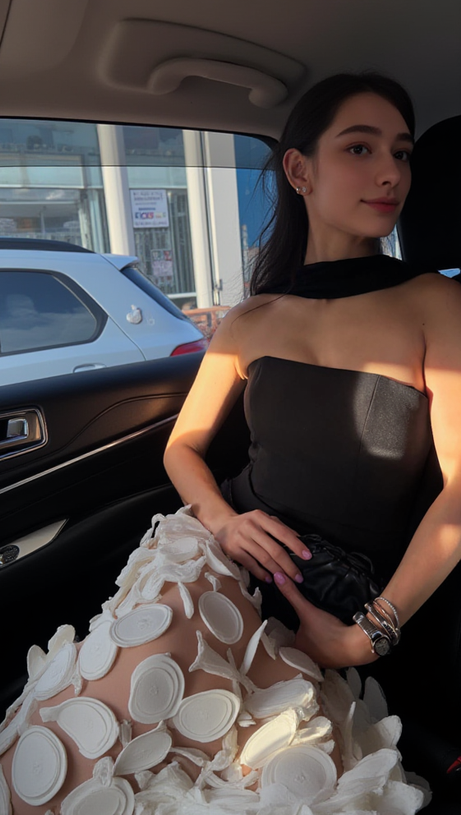 STRAPLESS A LINE MAXI DRESS WITHE