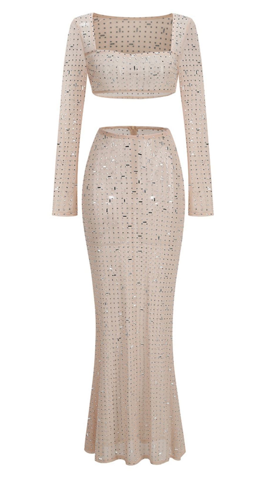 CRYSTAL DREAM MESH TWO-PIECE SET BY GRRLY GRRLS
