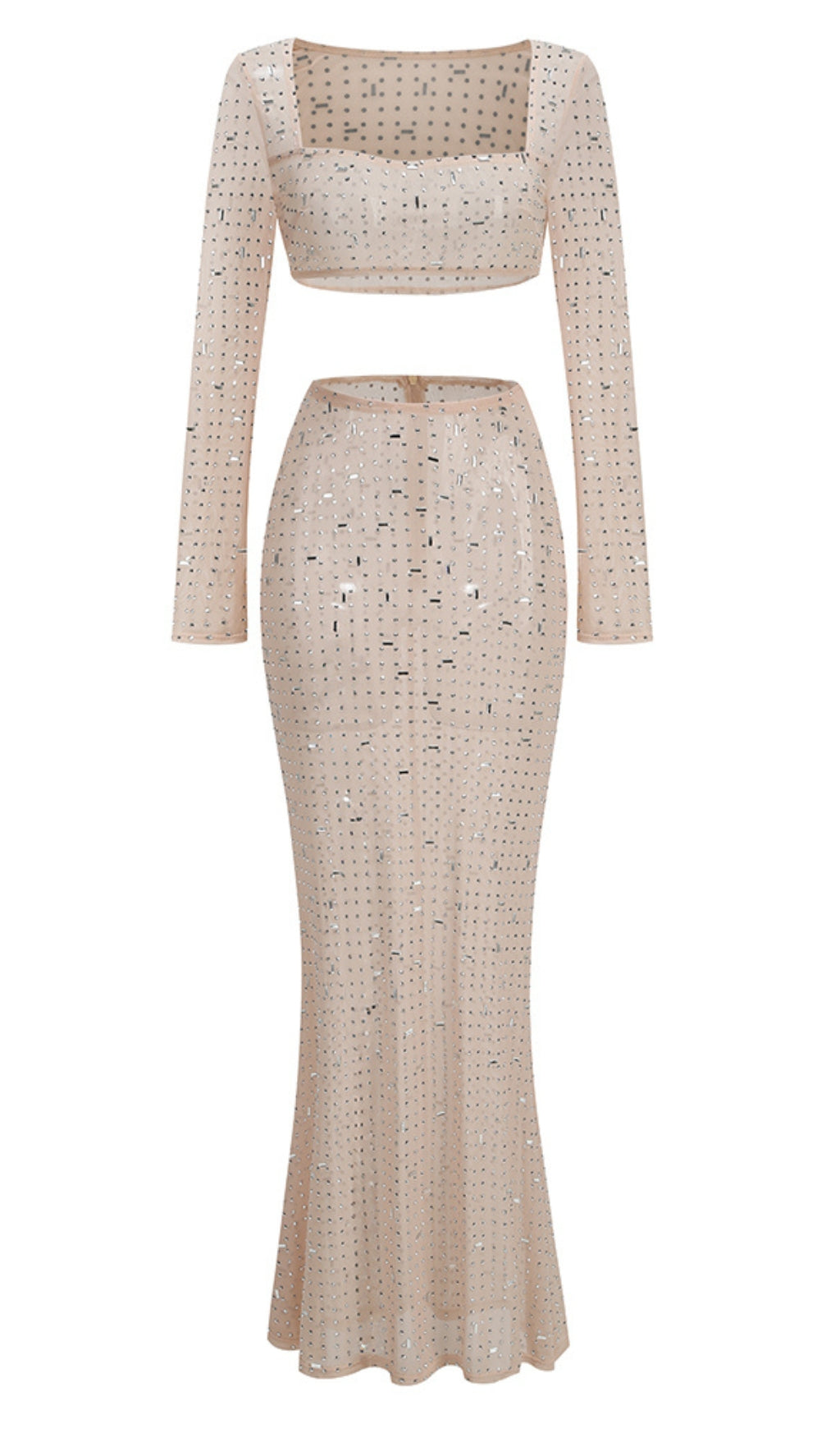 CRYSTAL DREAM MESH TWO-PIECE SET BY GRRLY GRRLS