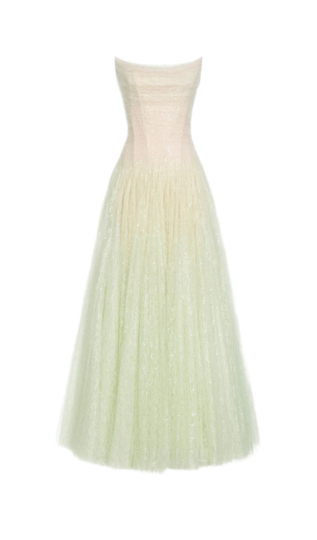 CAROL DRAPED LACE MAXI DRESS IN MINT