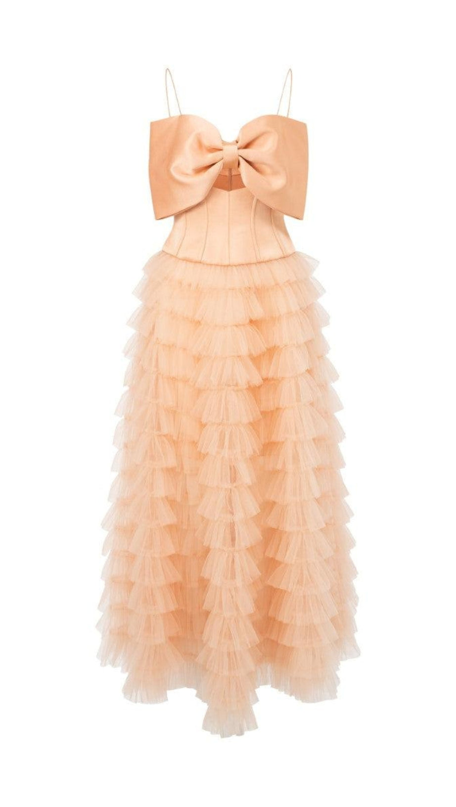 CLARA TAFFETA AND TULLE DRESS