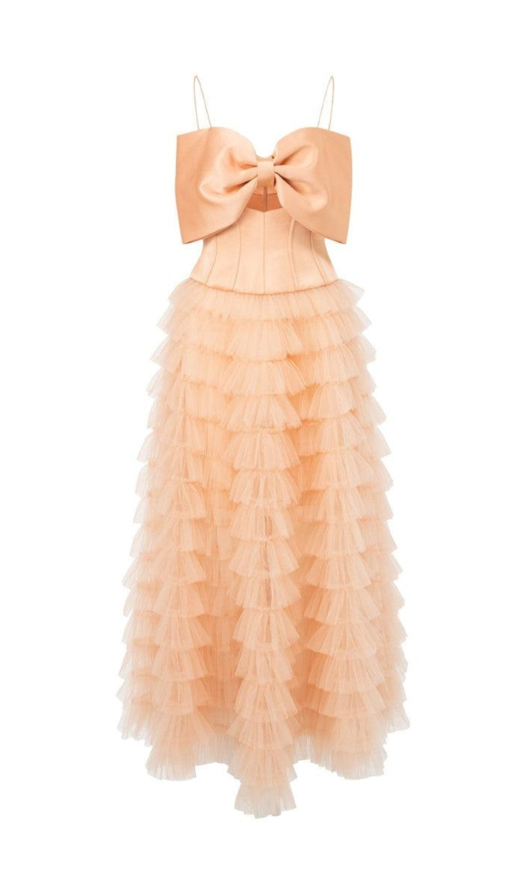 CLARA TAFFETA AND TULLE DRESS
