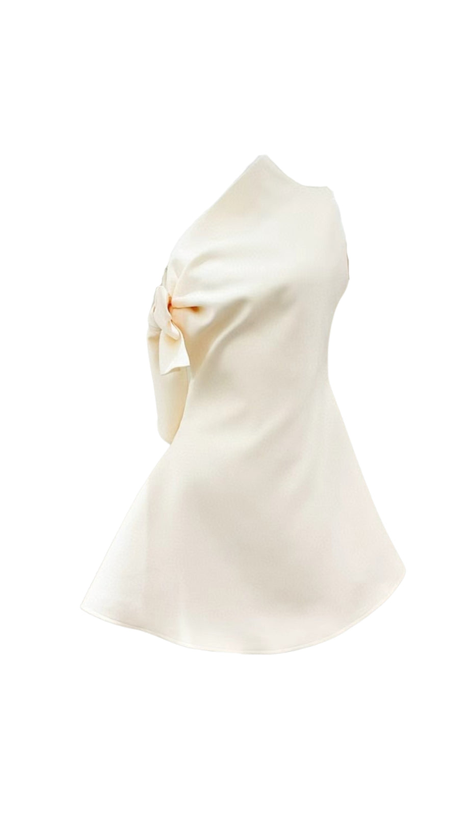 CALWA ASYMMETRIC ONE SHOULDER FLARE MINI DRESS