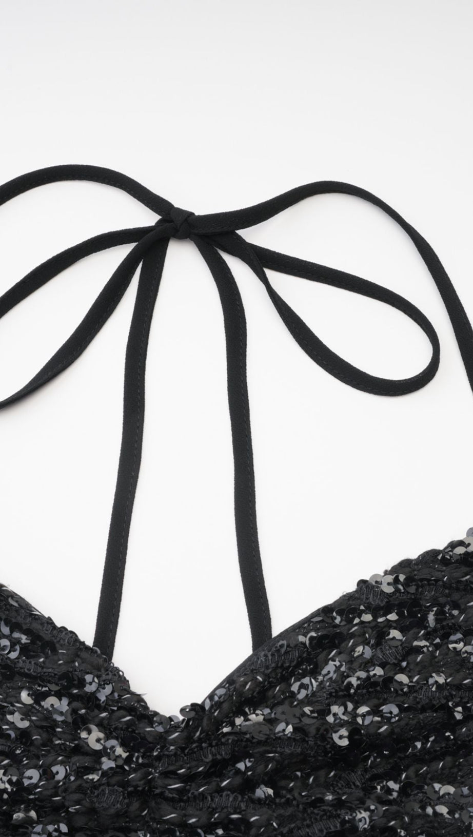 ALMA BUTTERFLY SEQUIN MINI DRESS IN BLACK