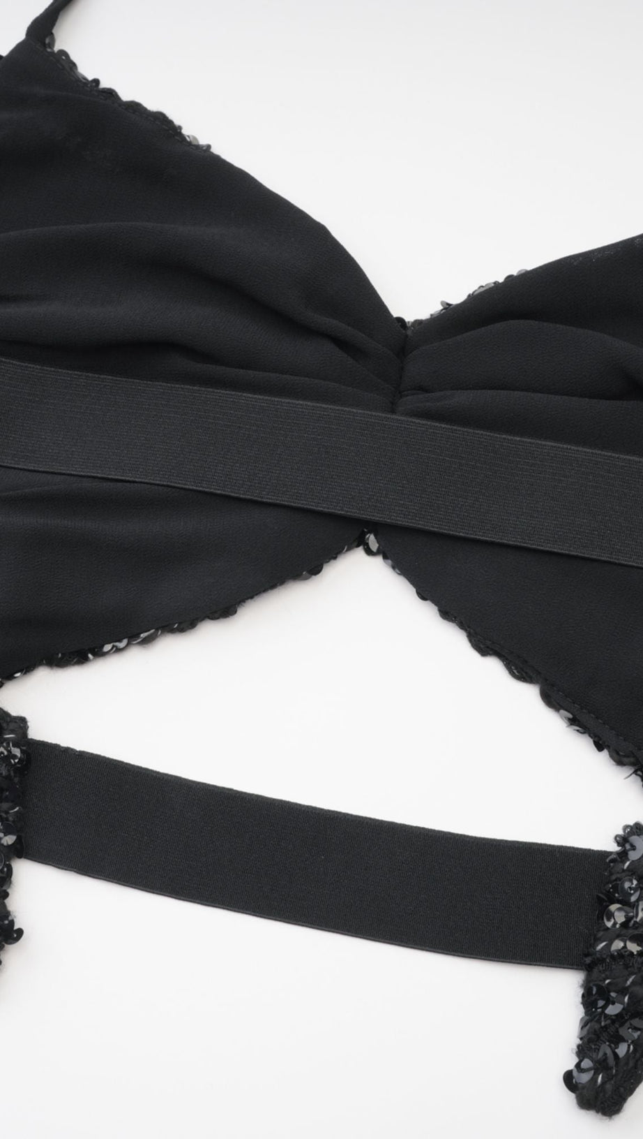 ALMA BUTTERFLY SEQUIN MINI DRESS IN BLACK